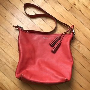 Coach Legacy Large Duffel Orange Crossbody